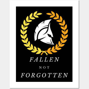 Spartan Fallen Warrior Memorial Design Posters and Art